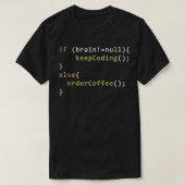 T-shirt Drôle programmeur débogueur café Lover programme c (Design devant)