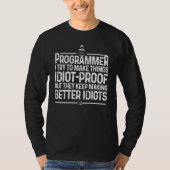 T-shirt Drôle Programmeur Hommes Femmes Ordinateur Coder P (Devant)