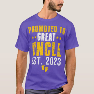 T-shirt Drôle Promu Au Grand Oncle Est 2023 Bientôt