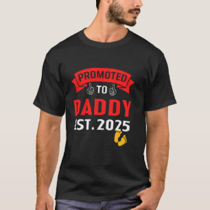 T-shirt Drôle Promu Papa Établi 2025 Je vais être un