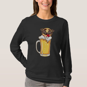 T-shirt Drôle Propriétaire de la bière Chien Carlin Beer P