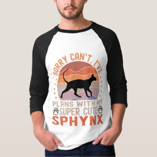 T-shirt Drôle propriétaire de Sphynx ont des plans avec Sp
