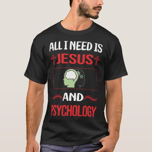 T-shirt Drôle Psychologie Jésus (Devant)