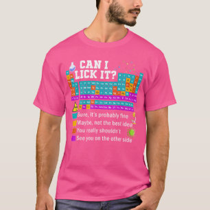 T-shirt Drôle puis-je le lécher fille périodique