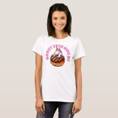 T-shirt Drôle Pun Donut Jamais Abandonner Unicorn (Devant entier)