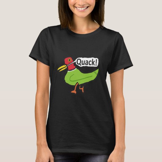 T-shirt Drôle Quacking de canard (Devant)
