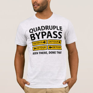 T-shirt Drôle quadruplez les signes de détour de chirurg