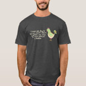 T-shirt Drôle quand les poulets traversent les routes (Devant)