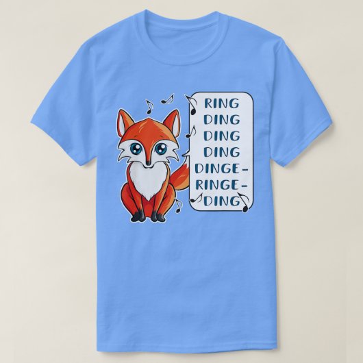 T-shirt Drôle Que dit le Fox Fox Lover Tee Don (Design devant)