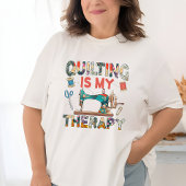T-shirt Drôle Quilting Woman's