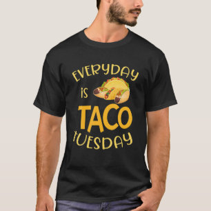 T-shirt Drôle Quotidien Est Taco Mardi Mexicain Cinco De M