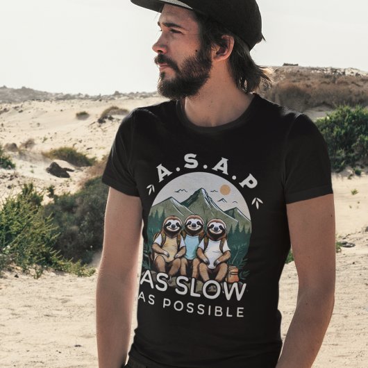 T-shirt Drôle Randonneurs Citation Sloth Randonnée Team Ou