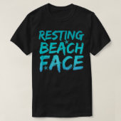 T-shirt Drôle RBF Summer Repose Plage Face Poisson Tannage (Design devant)