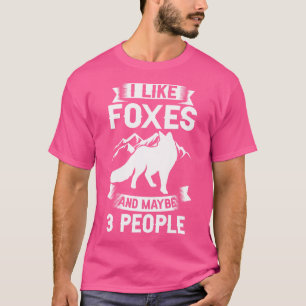 T-shirt Drôle Red Cute Orange Fennec Foxes