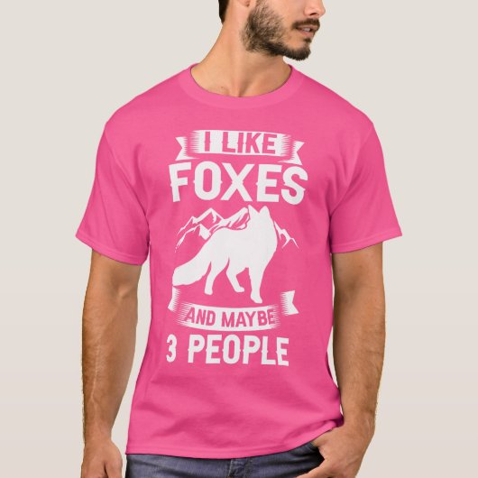 T-shirt Drôle Red Cute Orange Fennec Foxes (Devant)