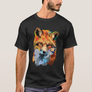 T-shirt Drôle Renard Rouge Visage mignon Animal Graphisme