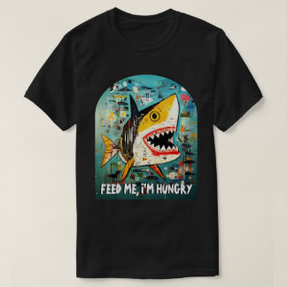 T-shirt Drôle requin Citation personnalisée 90s Street Art