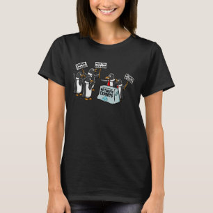 T-shirt Drôle Résister Tarif Rabat-Joie Je Suis Avec Pengu