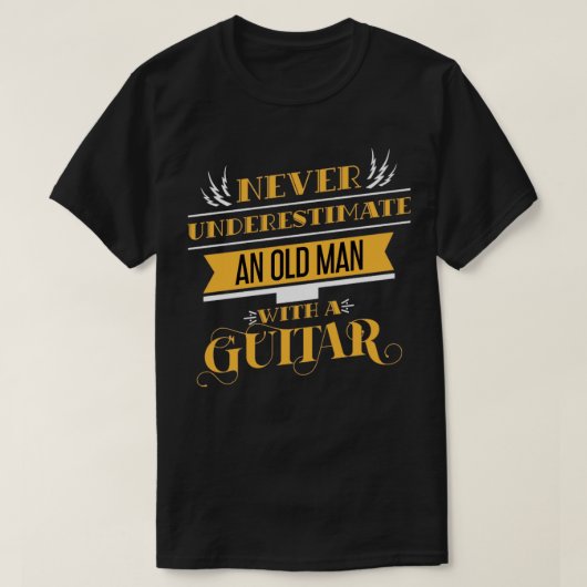 T-shirt Drôle retraite cadeau guitariste guitare (Design devant)