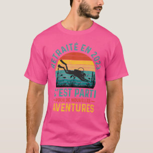 T-shirt Drôle retraite Homme plongée Humour