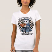 T-shirt Drôle Retro Denim Coquette Halloween Ghost (Devant)