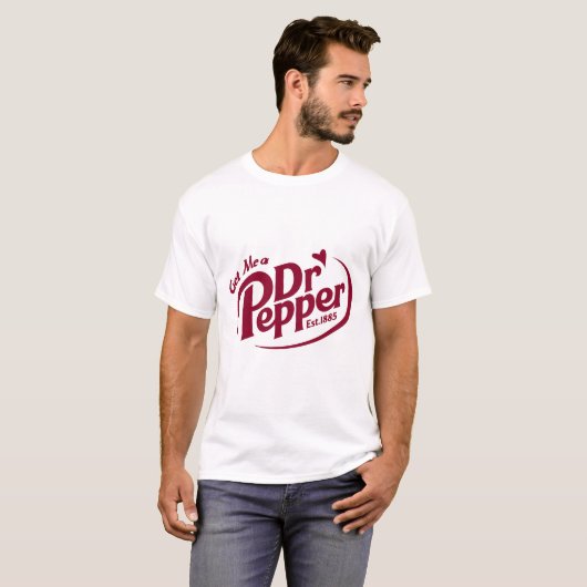 T-shirt Drôle Retro 'Get Me a Dr Pepper' Conception de dev (Devant entier)