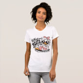 T-shirt Drôle Retro Girly Sassy Duck Vie Citation (Devant entier)