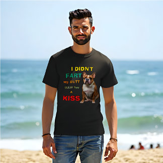 T-shirt Drôle Rétro 'I N'IDN'T FART, my Butt t'a fait expl