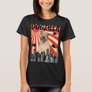 T-shirt Drôle Retro Japonais Dogzilla Soft Coat Wheaten