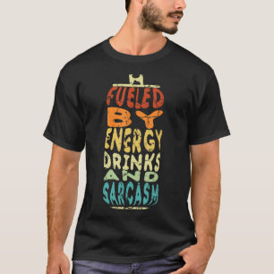 T-shirt Drôle Retro Sarcastique énergie Boire caféine Love