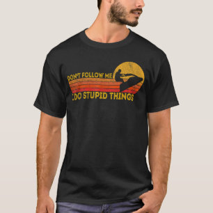 T-shirt Drôle rétro scooter des mers Jetski pilote de scoo