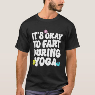 T-shirt Drôle Rétro Yoga Méditation C'est Okay de Péter Du