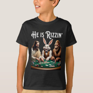 T-shirt Drôle Rizz Il Est Rizzin Jésus