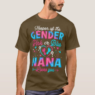T-shirt Drôle Rose Ou Bleu Nana Vous Aime Genre Révéler Cu