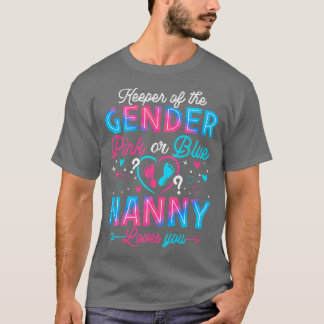 T-shirt Drôle Rose ou Bleu Nanny t'aime Genre Révéler C