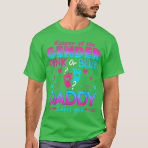 T-shirt Drôle Rose Ou Bleu Papa Vous Aime Révéler Le Sexe