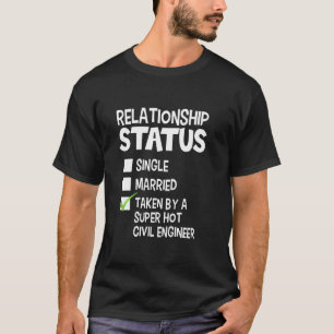 T-shirt Drôle Sa Relation Avec Son Ingénieur Civil Sta