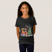 T-Shirt Drôle Saint Bernard Père Noël Mignonne Amoureux de (Devant entier)