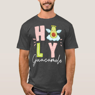 T-shirt Drôle Saint Guacamole mignonne Lettres Avocado ave