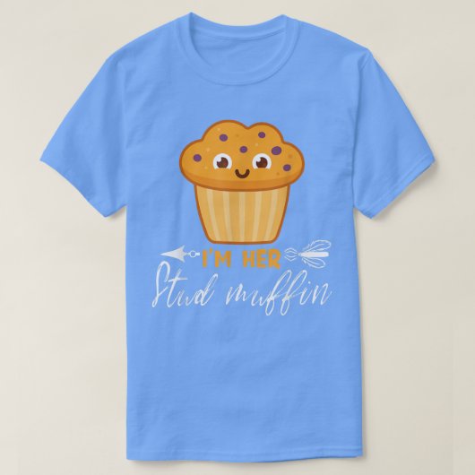 T-shirt Drôle Saint-Valentin Je suis Son Matching Muffin S (Design devant)