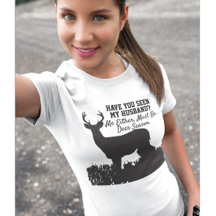 T-shirt Drôle saison de chasse aux cerfs Épouse mari