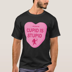 T-shirt Drôle Sarcastique Anti Valentine S Day Cupidon Est
