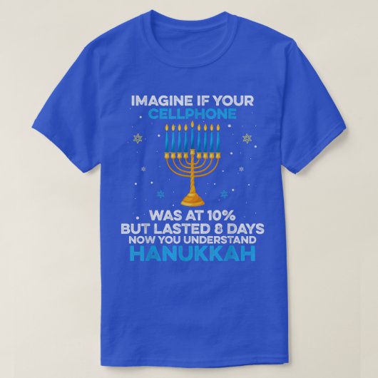 T-shirt Drôle Sarcastique Hanoukka Chanukah Citation de té (Design devant)