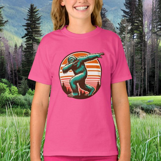 T-shirt Drôle Sasquatch Bigfoot Dabbing Personnalisé
