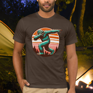 T-shirt Drôle Sasquatch Bigfoot Dabbing Personnalisé