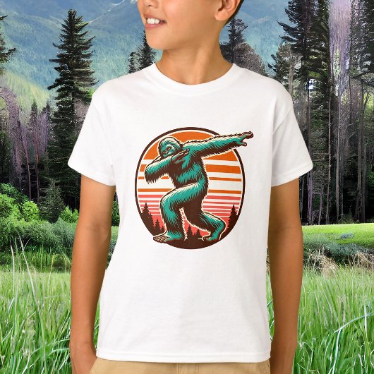 T-shirt Drôle Sasquatch Bigfoot Dabbing Personnalisé