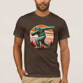 T-shirt Drôle Sasquatch Bigfoot Dabbing Personnalisé (Devant)