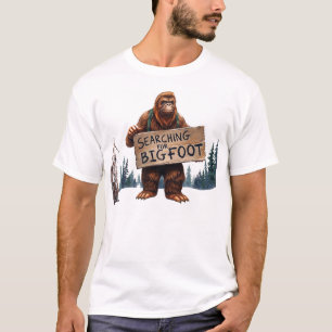 T-shirt Drôle Sasquatch Bigfoot Dans Les Bois