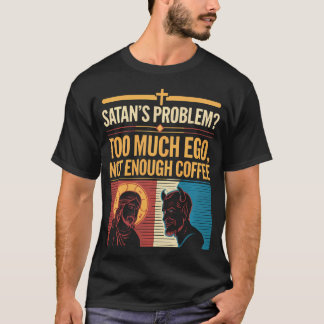 T-shirt Drôle Satan plaisante Religieux Jésus chrétien cro