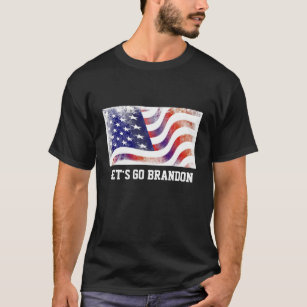 T-shirt Drôle Satire Patriotique Politique Allons BRANDON